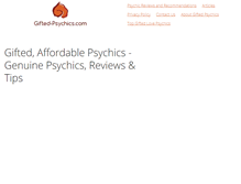 Tablet Screenshot of gifted-psychics.com